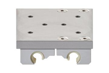 ドライリンW カーブレール用キャリッジ WWB、丸型、横曲げ