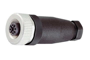 Binder M12-A ケーブルソケット、4.0-6.0mm、シールドなし、ねじ端子、IP67、UL