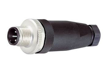 Binder M12-A ケーブルコネクタ、6.0-8.0mm、シールドなし、ねじ端子、IP67、UL