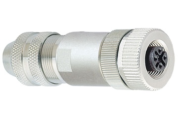 Binder M12-A ケーブルソケット、4.0-6.0mm、シールド付き、ねじ端子、IP67、UL