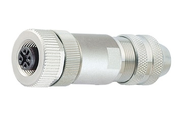 Binder M12-A ケーブルソケット、6.0-8.0mm、シールド付き、ねじ端子、IP67、UL