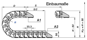 ケーブル保護管「エナジーチェーン」:R58型 クラシック