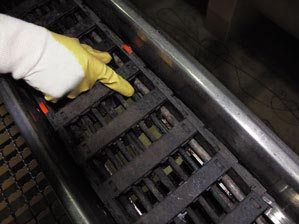 Eチェーン、コンポスト熟成場で使用