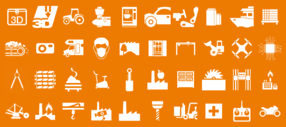 イグスの産業のシンボル