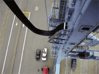 船と陸間のクレーン