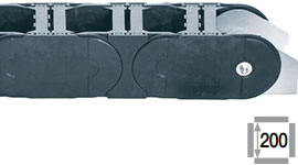 Eチェーン、全リンクにクロスバー装着