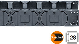 Eチェーン、全リンクにクロスバー装着