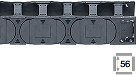 Eチェーン、全リンクにクロスバー装着