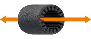 3Dプリント製リニアガイドの試験