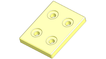 スライドプレートのCADモデルをオンライン構成