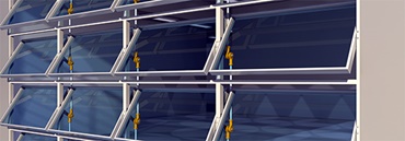 イグボール 球面ベアリングが使用されたファサード