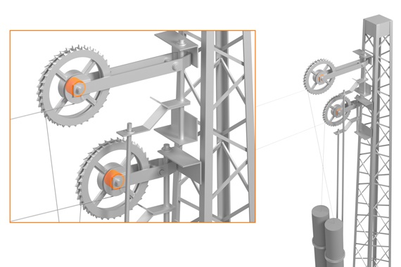 自動張力調整装置に使われるイグリデュールすべり軸受