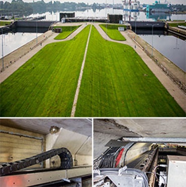 閘門、ヴィルヘルムスハーフェン、ドイツ