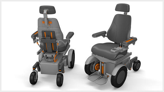 イグス製品を搭載した車椅子