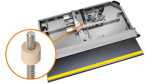 鉄道の送りねじ