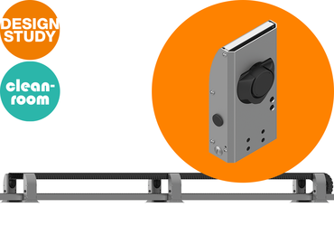 クリーンルーム対応のローラーサポート