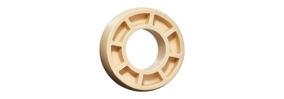 射出成形による球面インサートベアリング