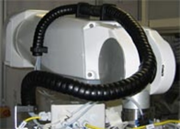 ロボットのケーブル誘導