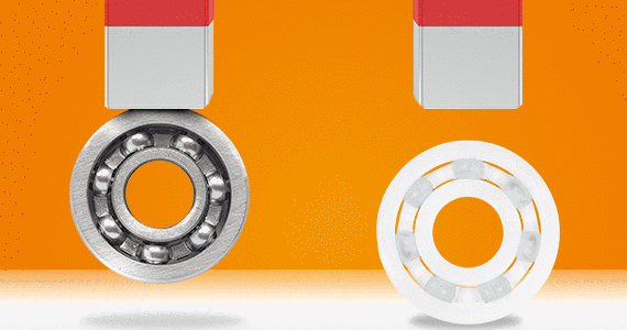 樹脂製ボールベアリングは非磁性、電気絶縁性