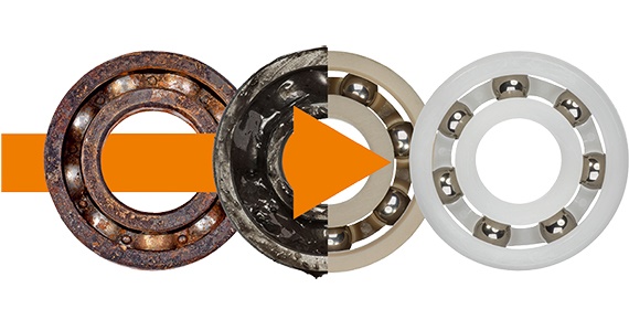 クシロス 樹脂製ボールベアリングで技術を上げて、コストを下げる