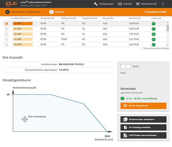 ボールベアリングの寿命予測計算